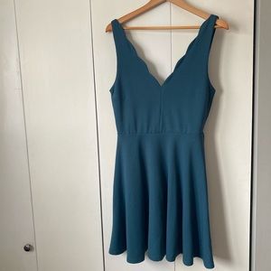 Teal Skater Dress
